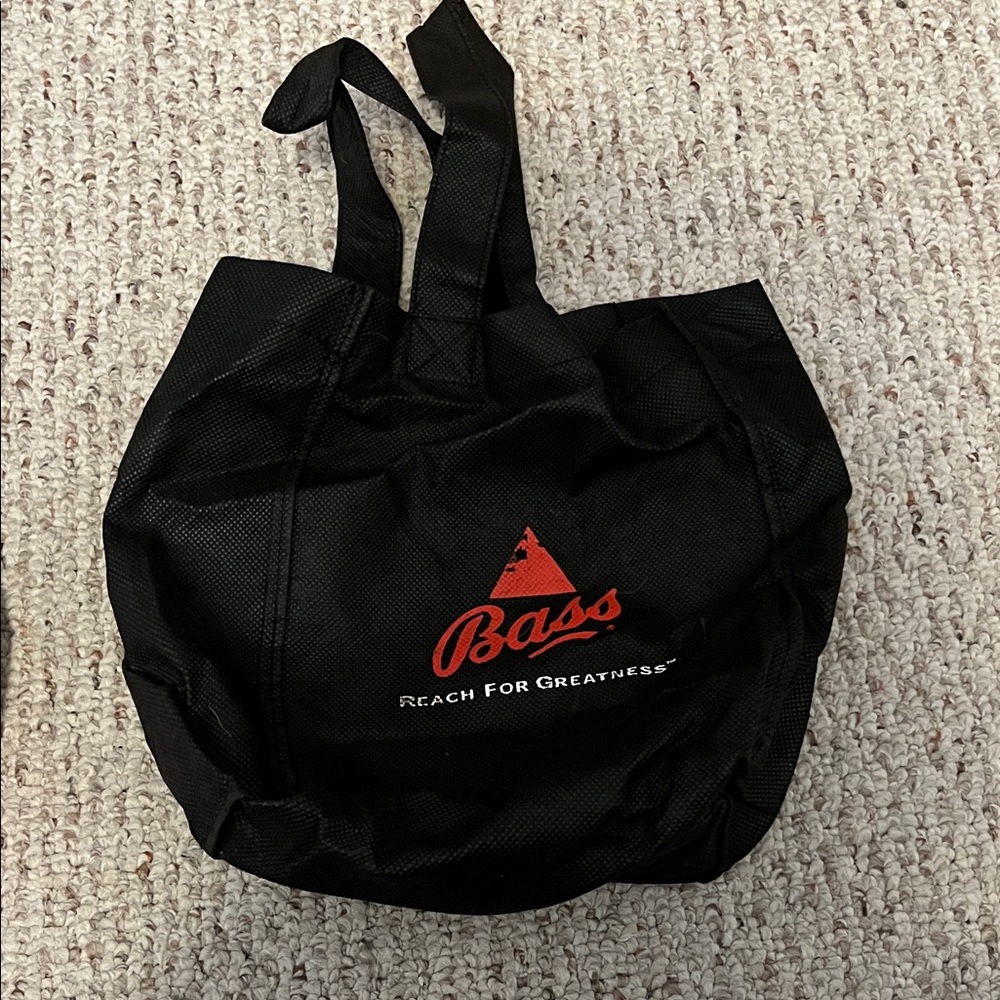 Bass Black Bag with Red Logo